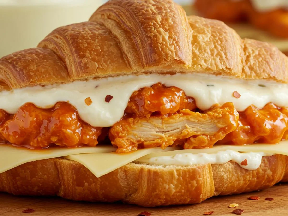 Spicy Buffalo Croissant Sandwich