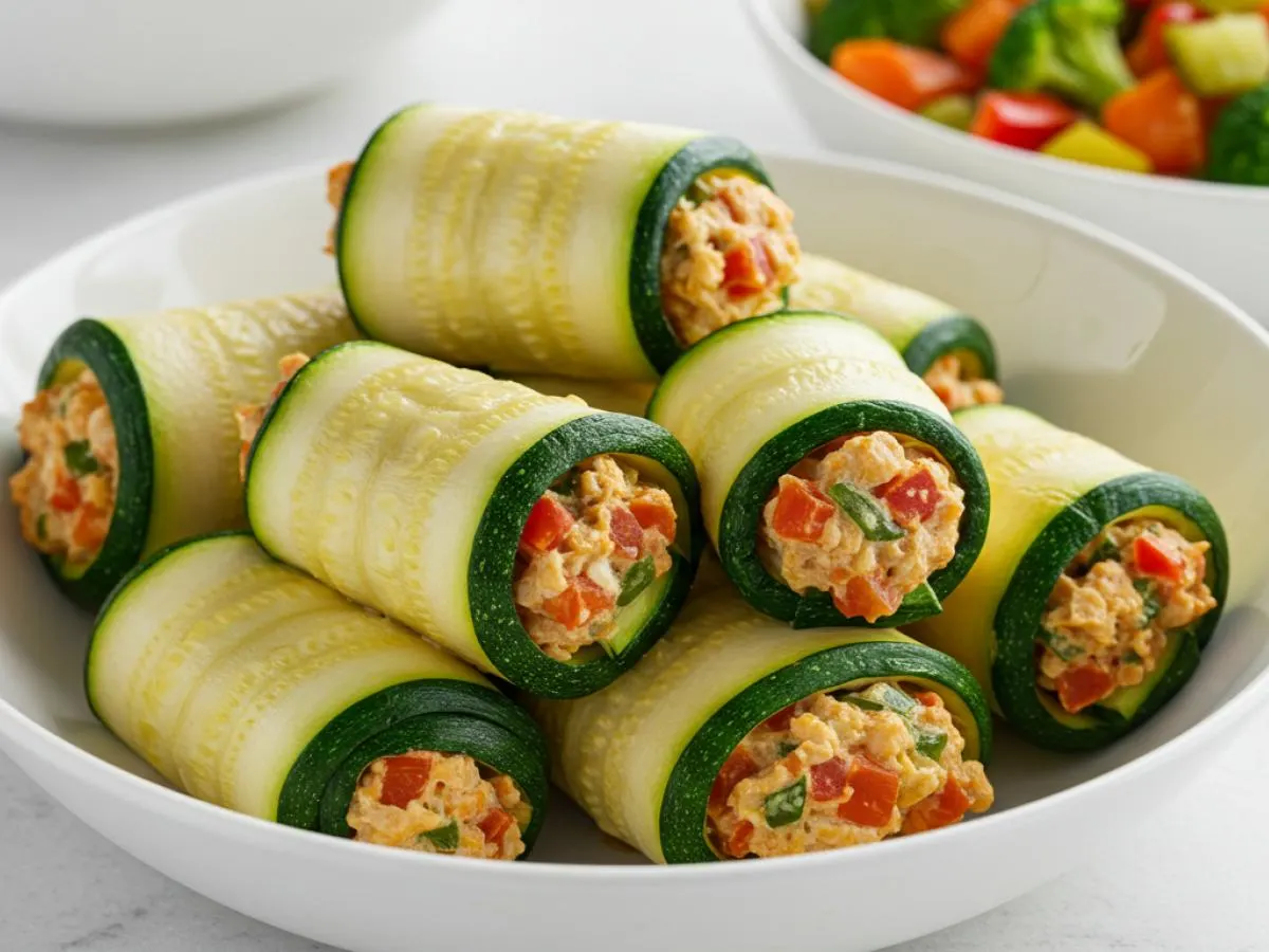 Zucchini Lasagne Rolls Meal