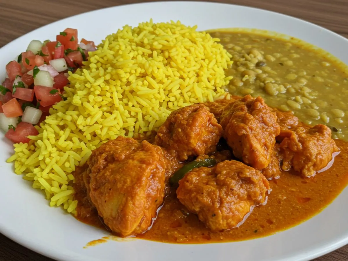 Chicken Tikka Masala Bowl with Daal