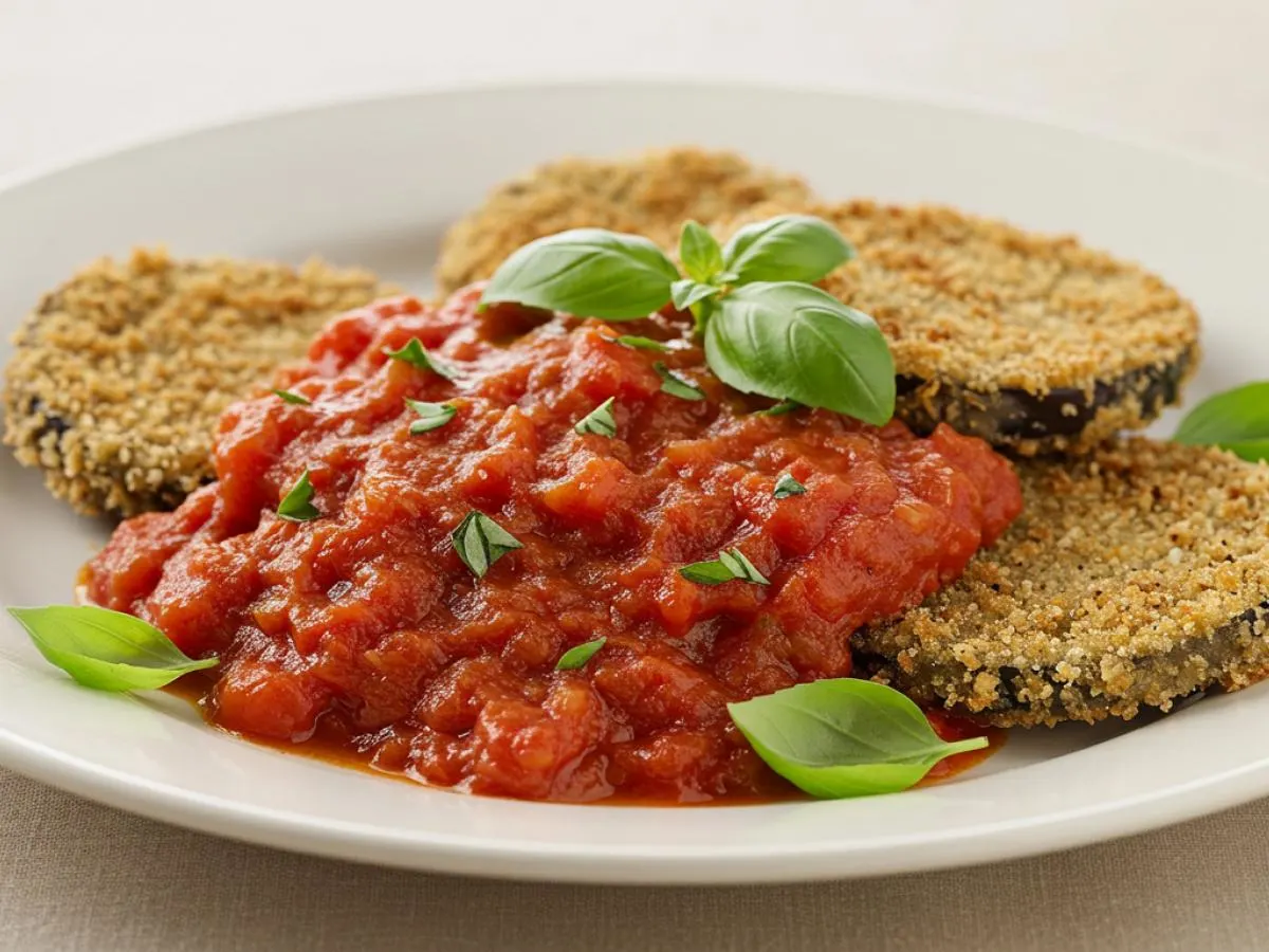Fried Eggplant Marinara