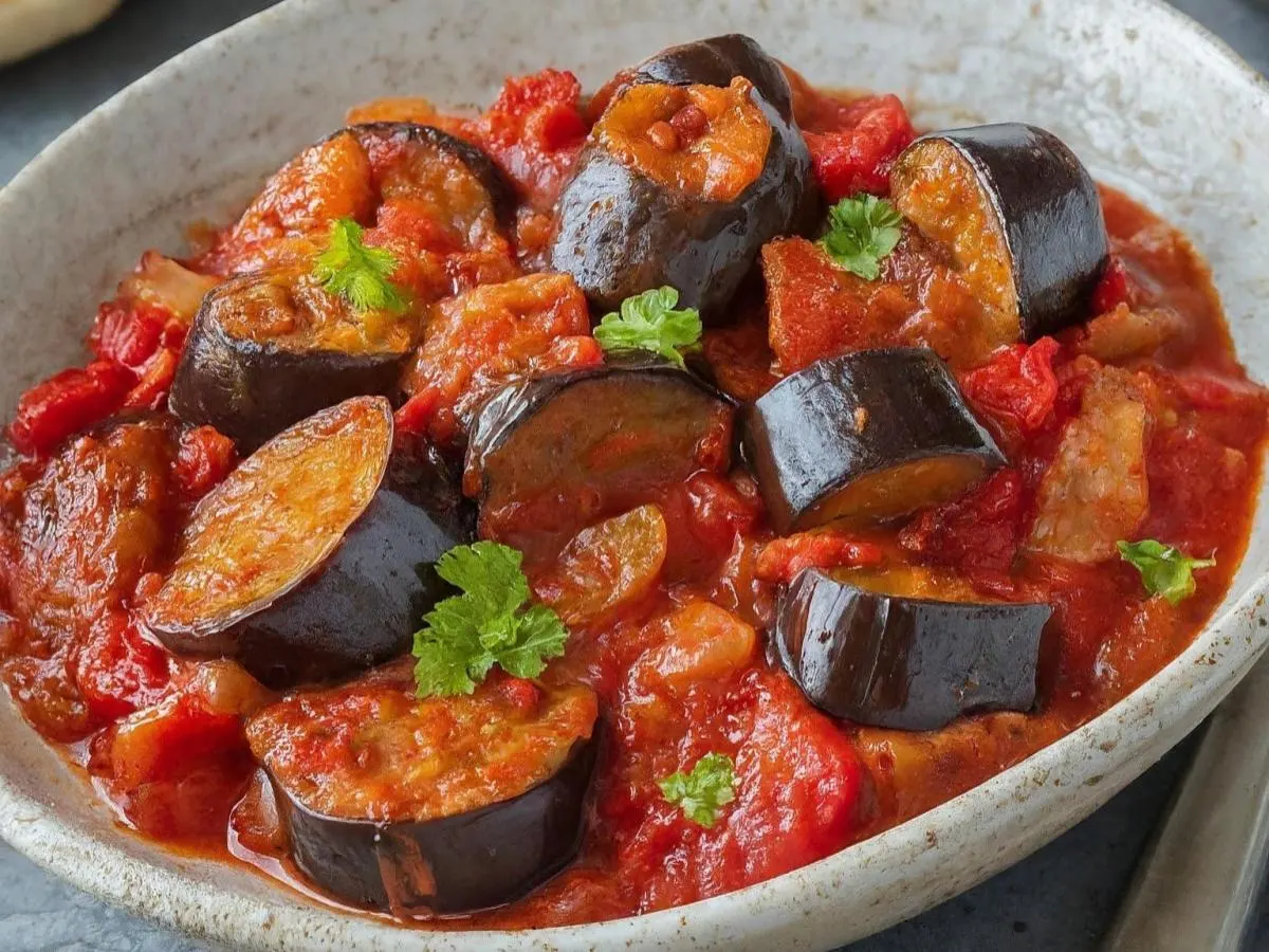 Sauteed Eggplant & Tomato Stew Sauteed Eggplant & Tomato Stew