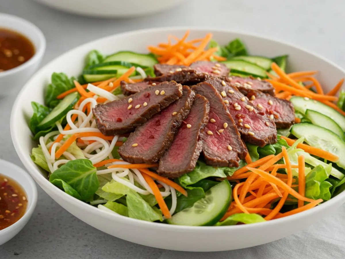 Roast Beef Szechuan Cold Noodle Salad