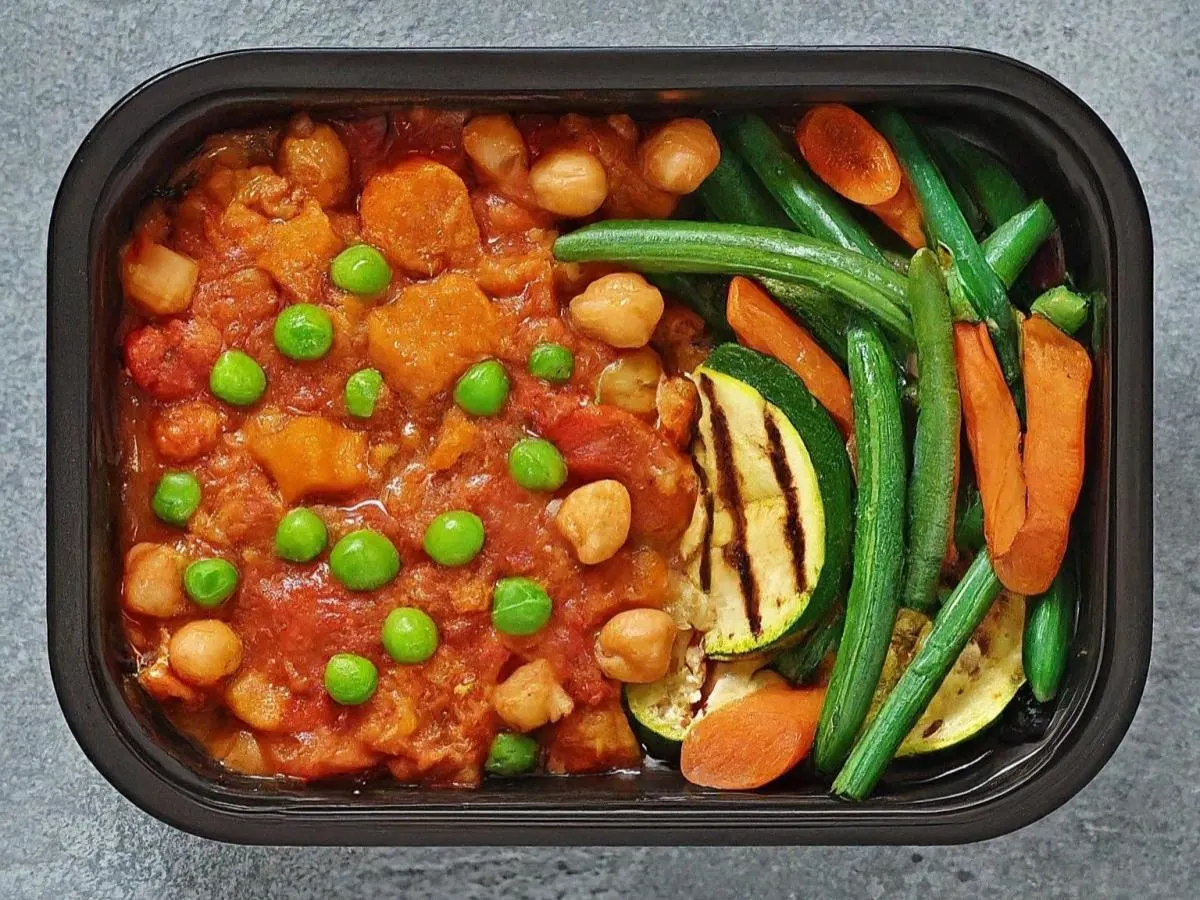 Vegan Garbanzo Bean Stew with Grilled Seasonal Vegetables Vegan Garbanzo Bean Stew with Grilled Seasonal Vegetables