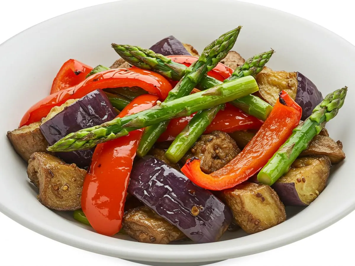 Mushroom, Eggplant, Peppers and Asparagus