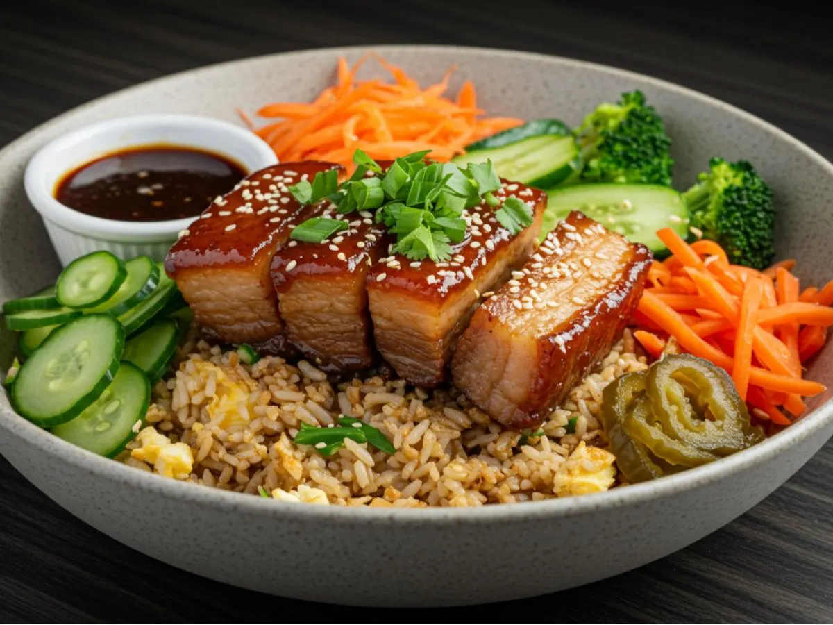 Braised Pork Belly Bowl Braised Pork Belly Bowl
