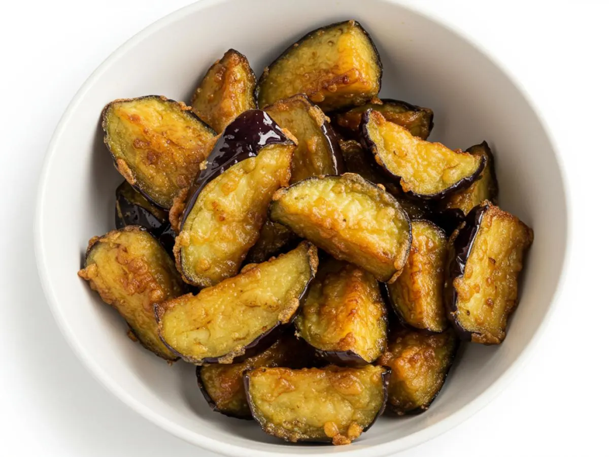 Fried eggplant