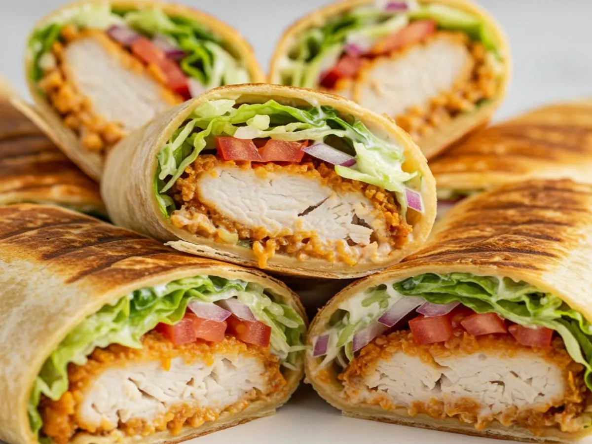 Crispy chicken wrap