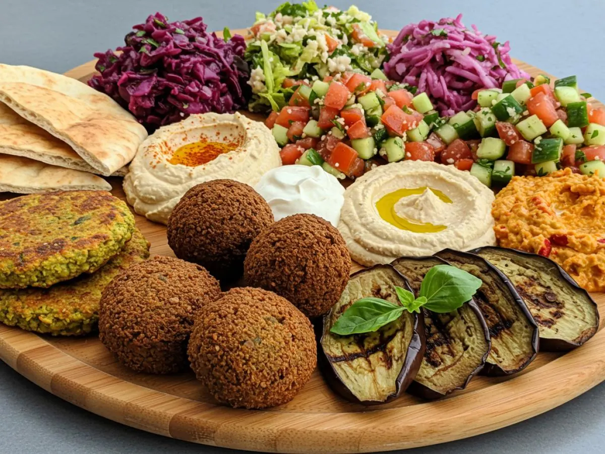 Mediterranean sample platter