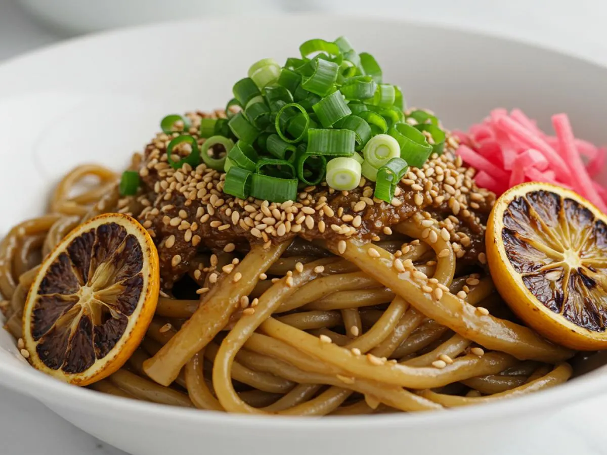 Crispy Teriyaki Tofu Sesame Noodles (V, DF)