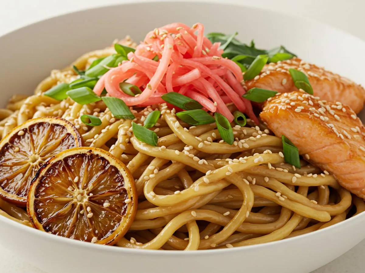Teriyaki Salmon Sesame Noodles (DF)