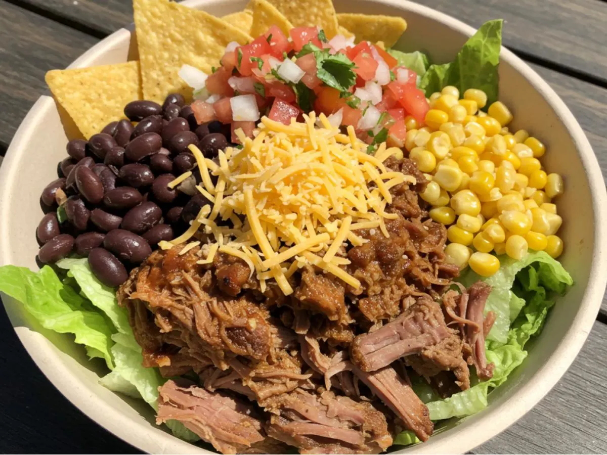 Don Chuy House Salad with Pork Carnitas Don Chuy House Salad with Pork Carnitas