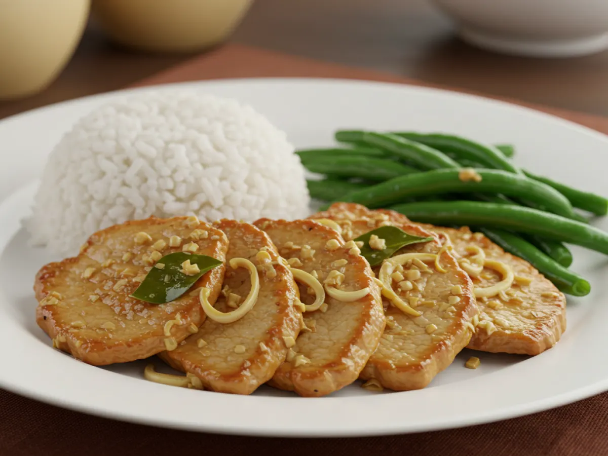 Gluten-Free Lemongrass Pork, Jasmine Rice & Green Beans (Fish, Shellfish Free) Gluten-Free Lemongrass Pork, Jasmine Rice & Green Beans (Fish, Shellfish Free)