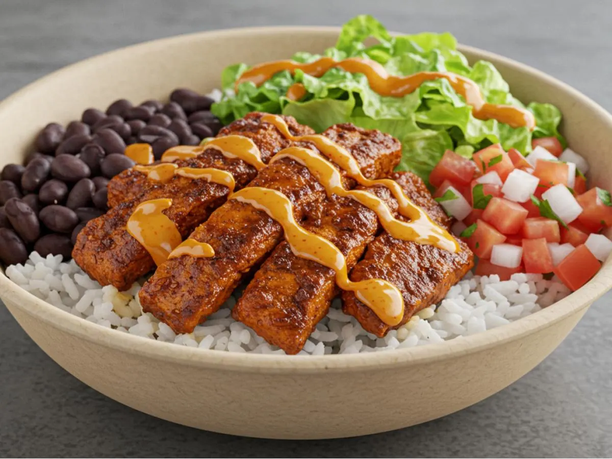 Al Pastor Bowl with Black Beans Al Pastor Bowl with Black Beans