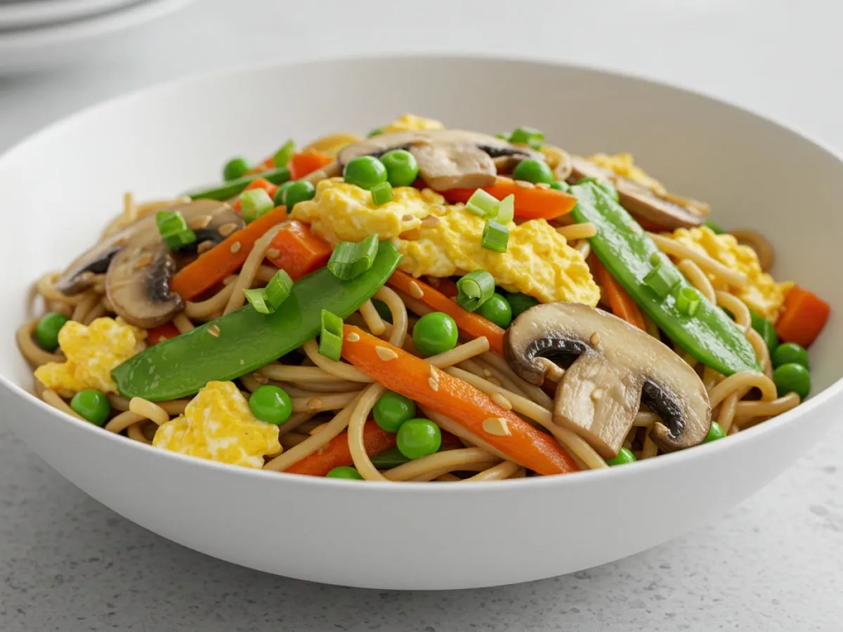 Vegetarian Golden Noodles Vegetarian Golden Noodles