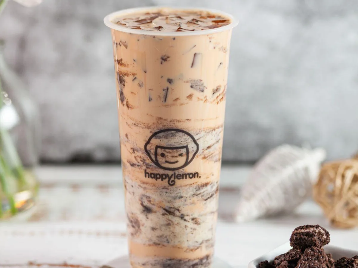 Milk Tea with Oreo and Puff Cream [24 oz 25% Sweet]
