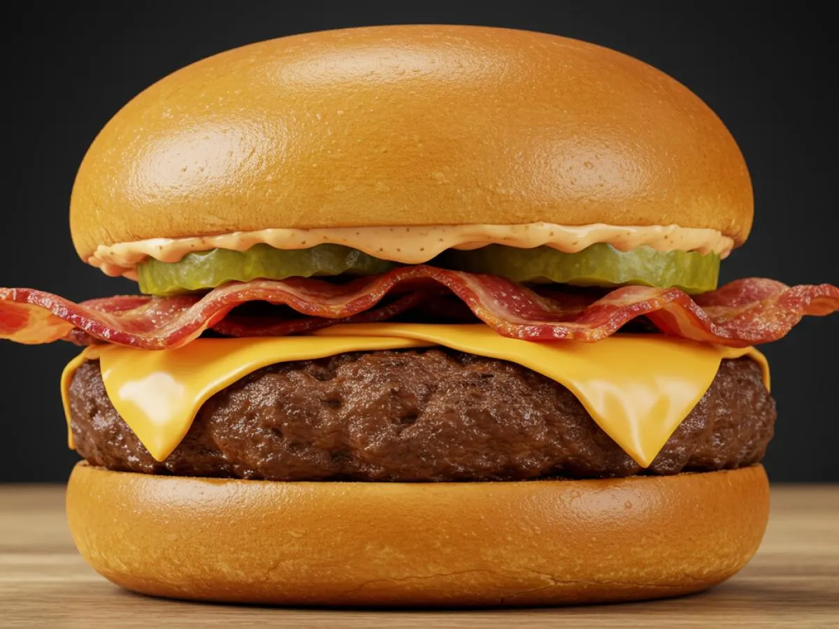 Dominican Smashburger [Single Patty with Bacon and Fried Cheese]