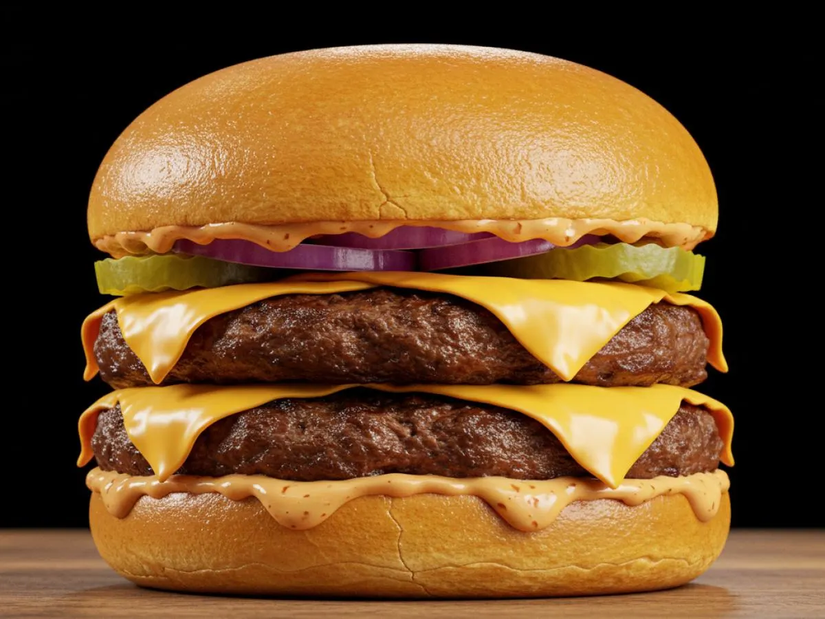 Gluten Free Dominican Smashburger [Double Patty with Grilled Onions]