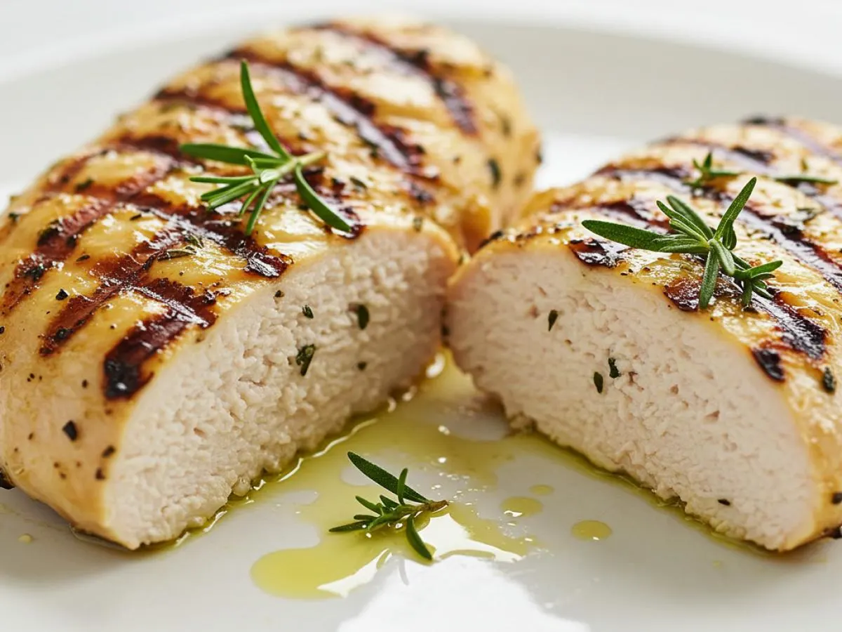 Simple Grilled Chicken Breast - Cut in Half Simple Grilled Chicken Breast - Cut in Half