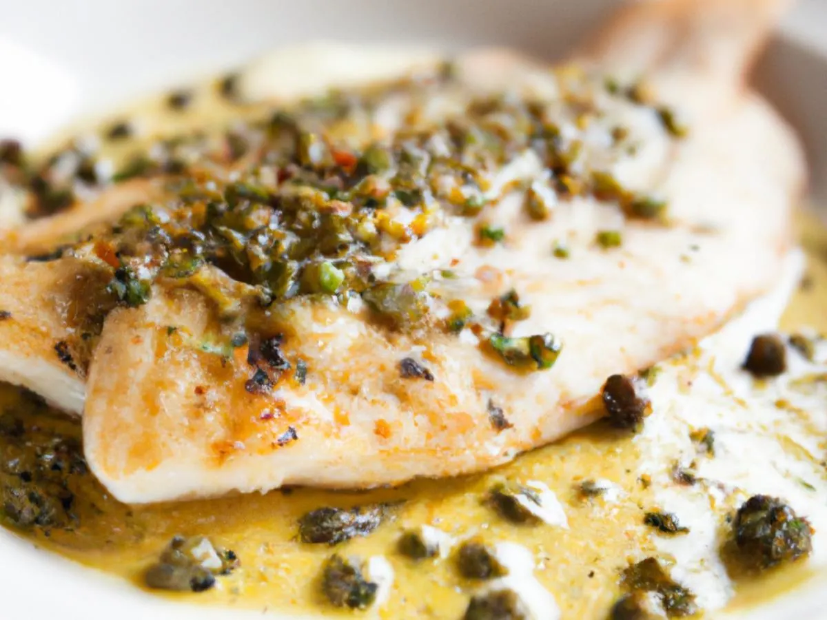 Gluten Free Seared Tilapia with a Fried Caper Beurre Blanc Sauce Gluten Free Seared Tilapia with a Fried Caper Beurre Blanc Sauce