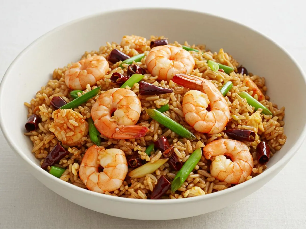 Shrimp Sichuan Style Fried Rice Shrimp Sichuan Style Fried Rice