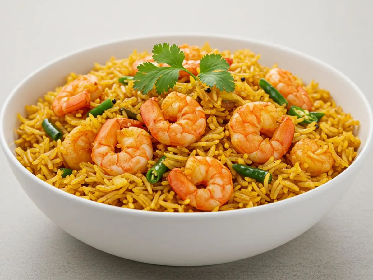 Shrimp Spicy Masala Fried Rice Shrimp Spicy Masala Fried Rice