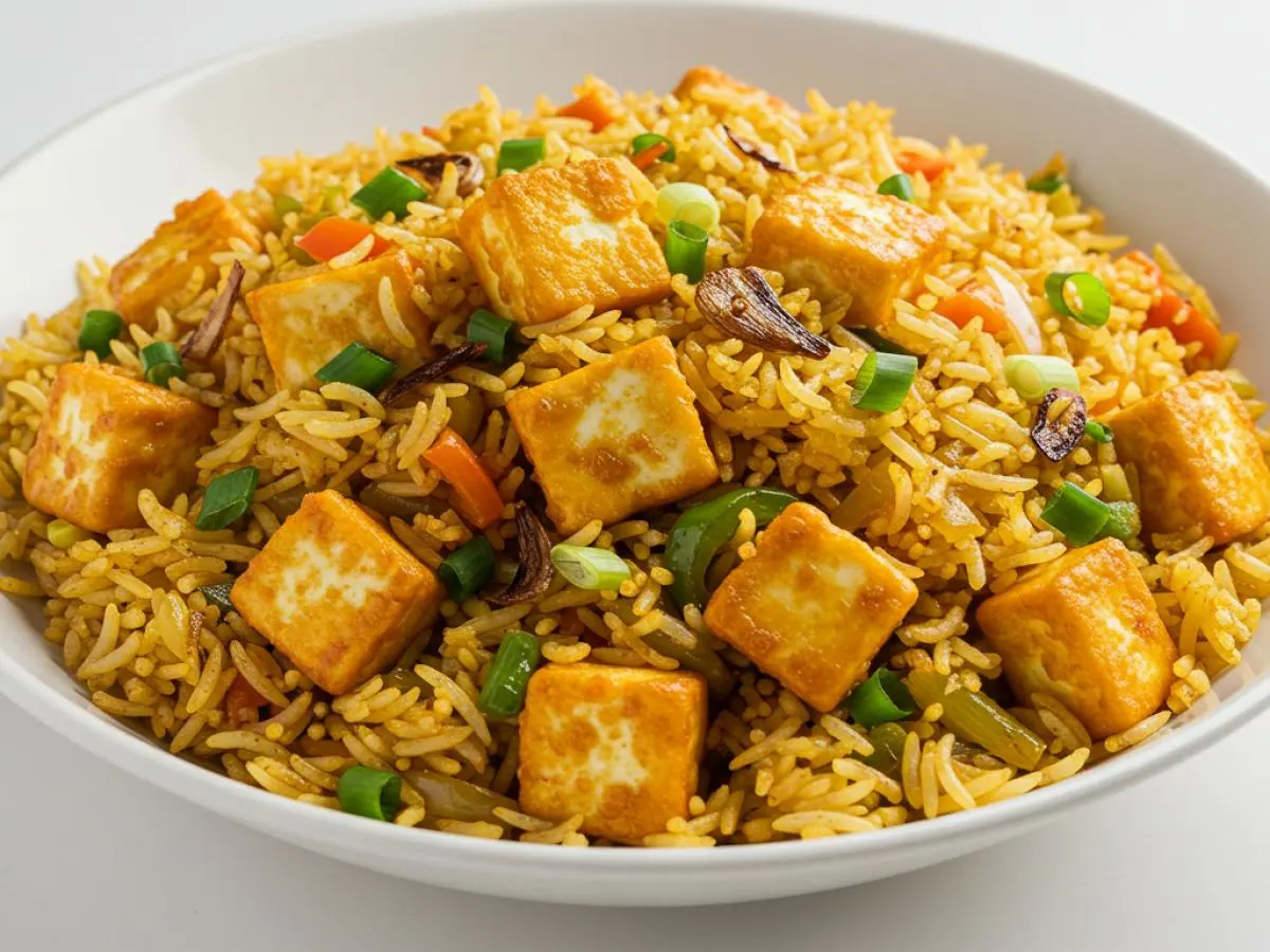 Paneer Burnt Garlic Fried Rice Paneer Burnt Garlic Fried Rice