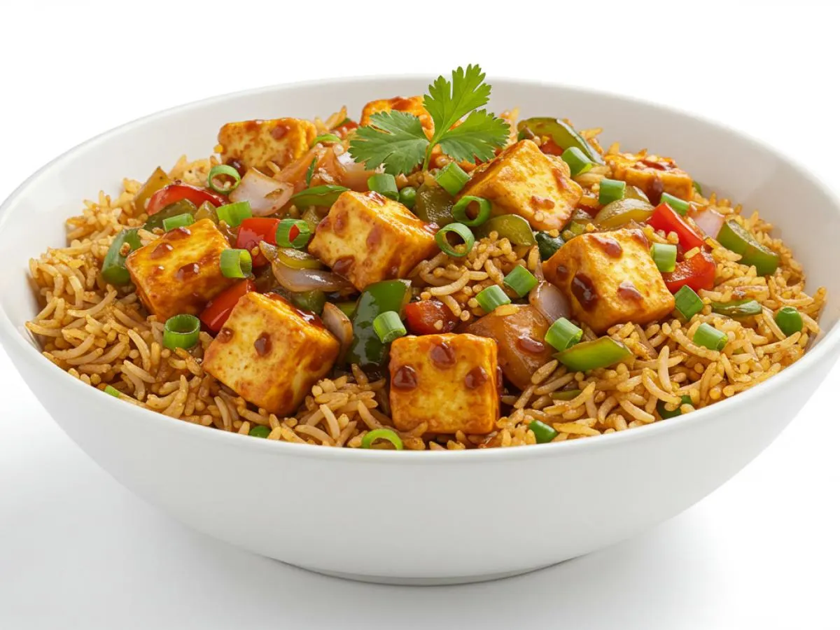 Paneer Manchurian Fried Rice Paneer Manchurian Fried Rice