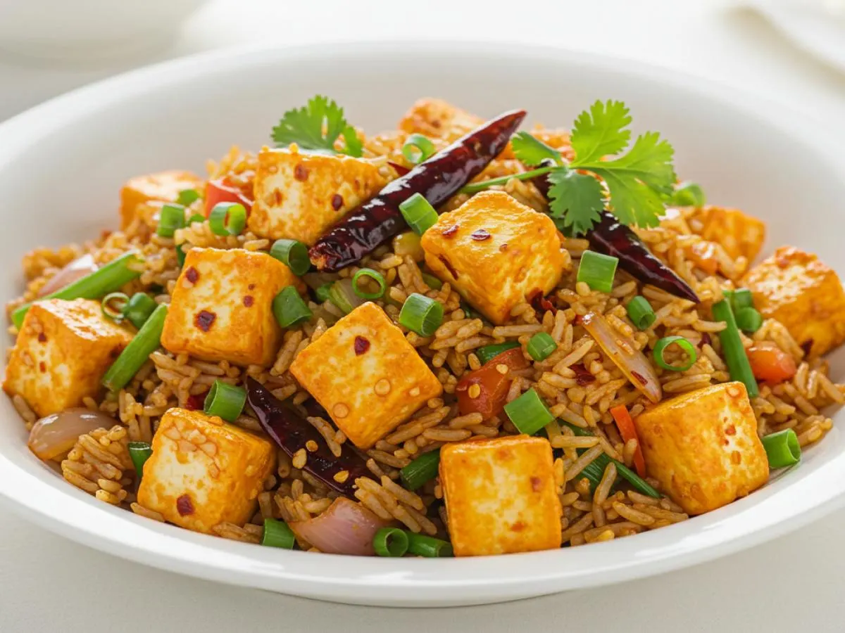 Paneer Sichuan Style Fried Rice Paneer Sichuan Style Fried Rice