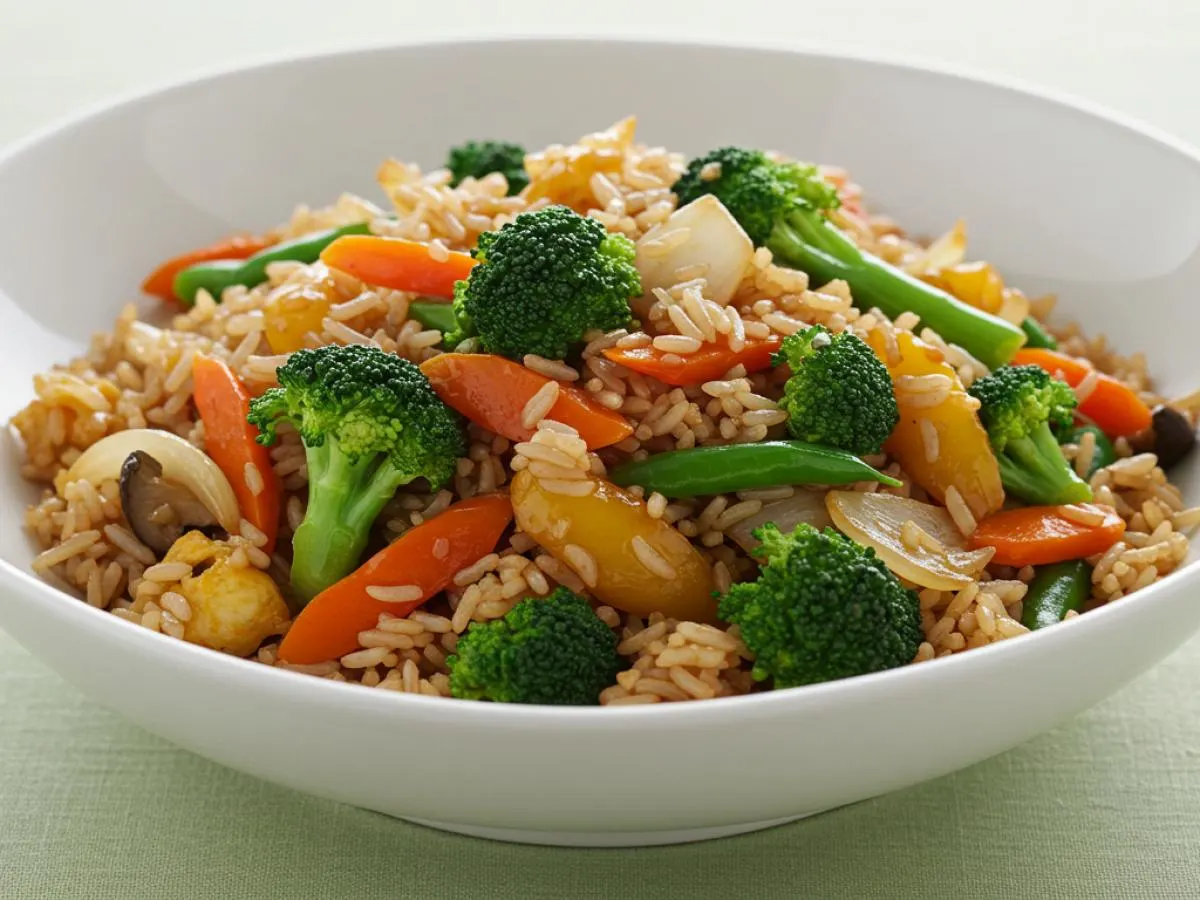 Veggie Wok Tossed Hakka Fried Rice Veggie Wok Tossed Hakka Fried Rice