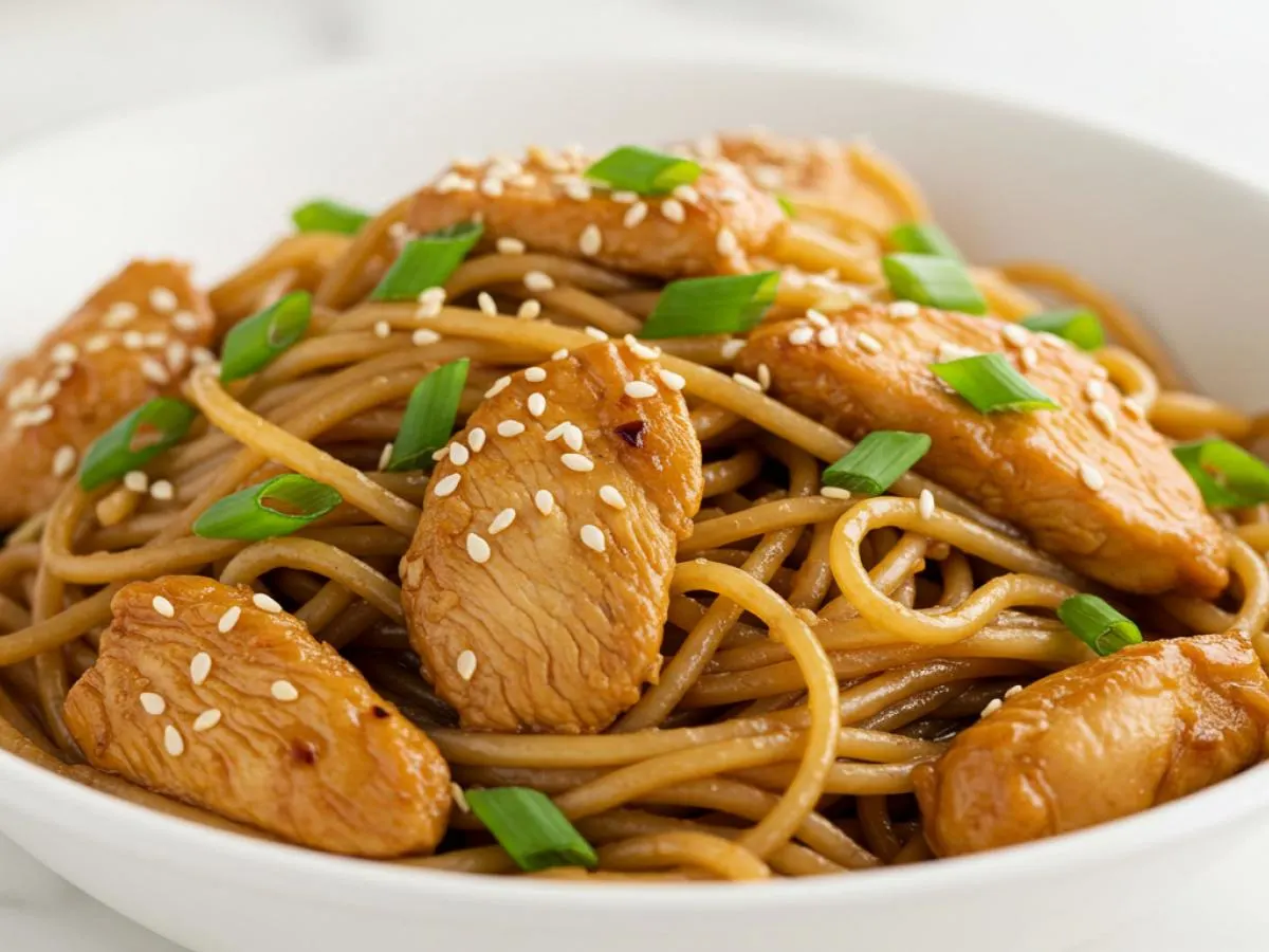 Chicken Wok Tossed Hakka Noodles Chicken Wok Tossed Hakka Noodles