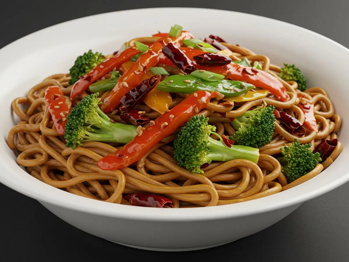 Veggie Sichuan Style Noodles Veggie Sichuan Style Noodles