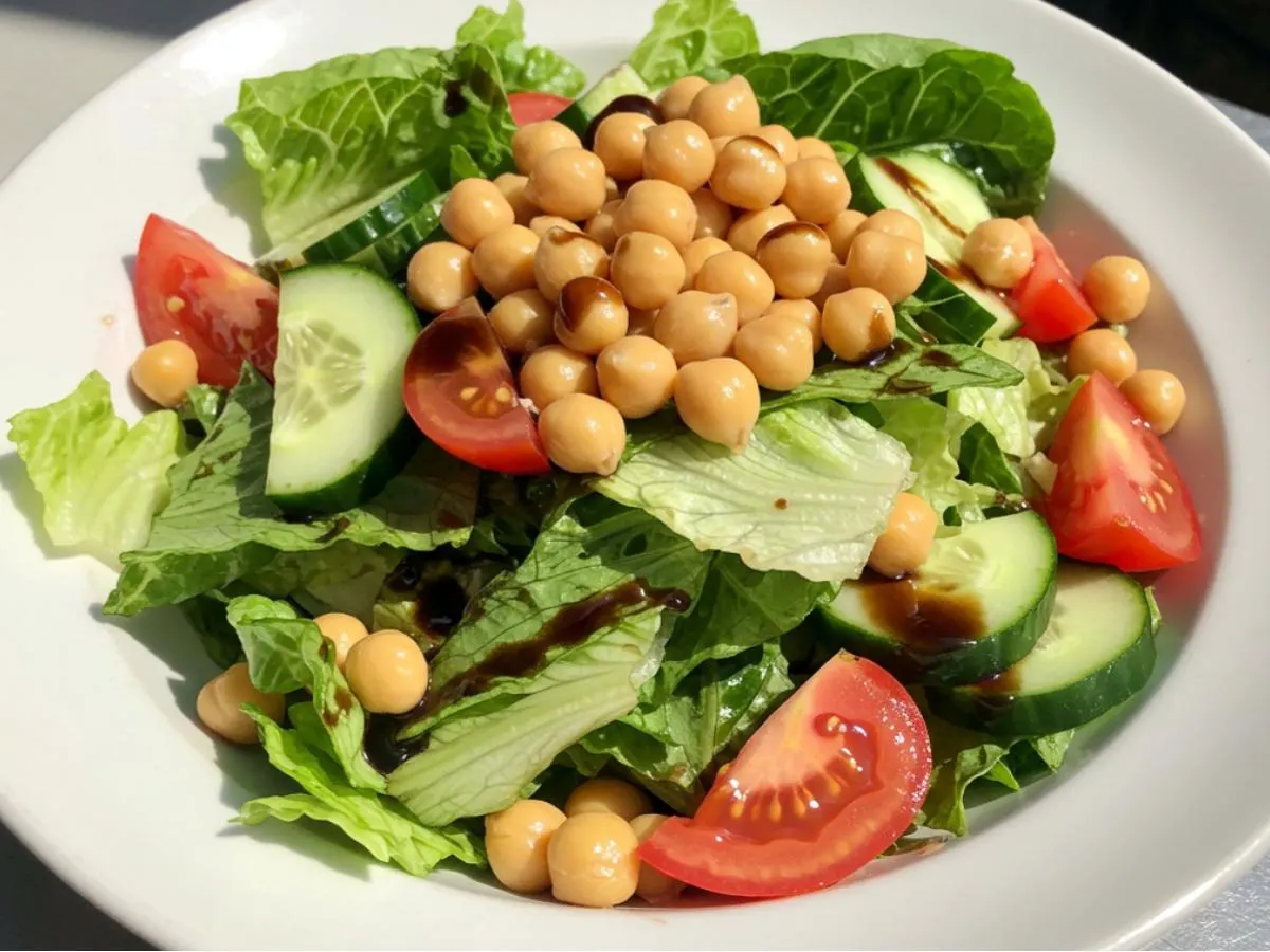 Mediterranean Salad with Roasted Chickpeas (Allergen Free) Mediterranean Salad with Roasted Chickpeas (Allergen Free)