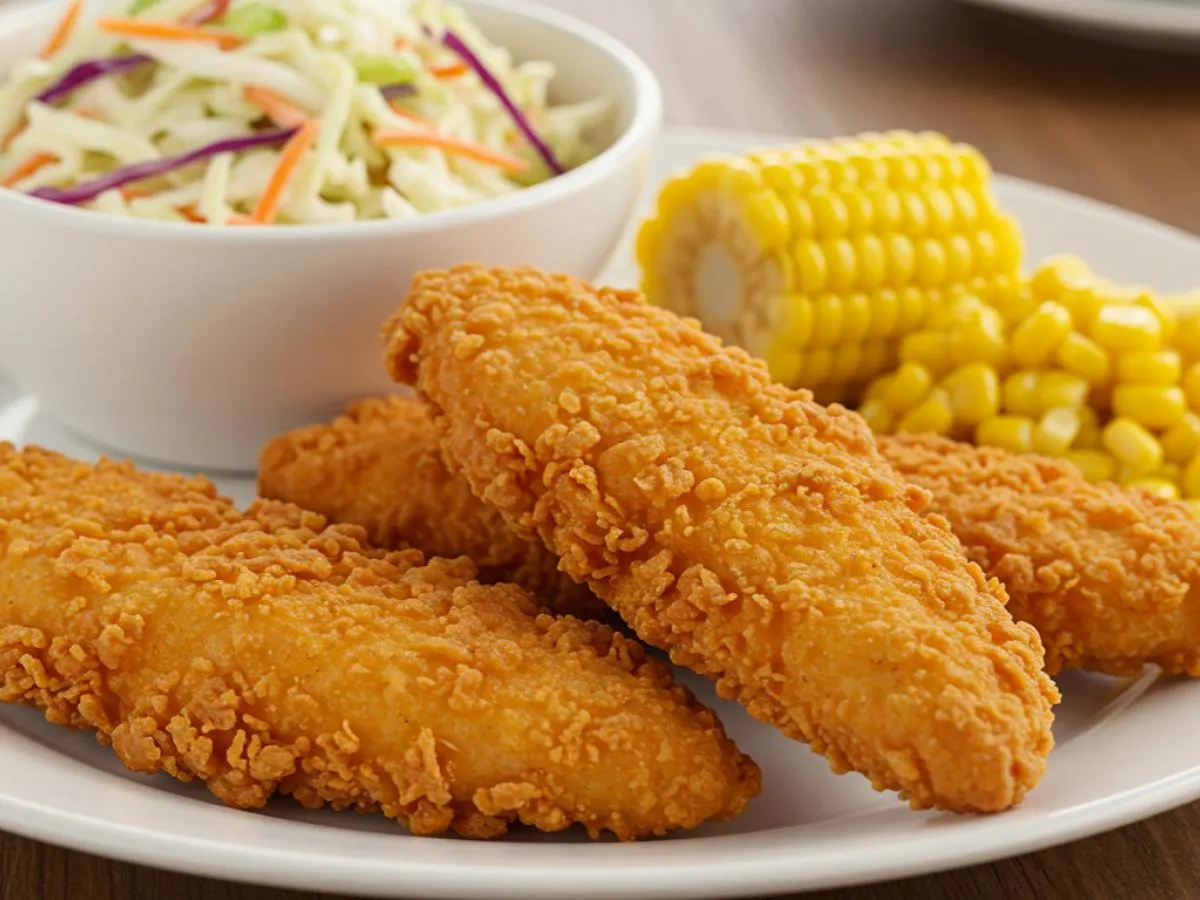 Original Tenders Box with Coleslaw and Corn Original Tenders Box with Coleslaw and Corn