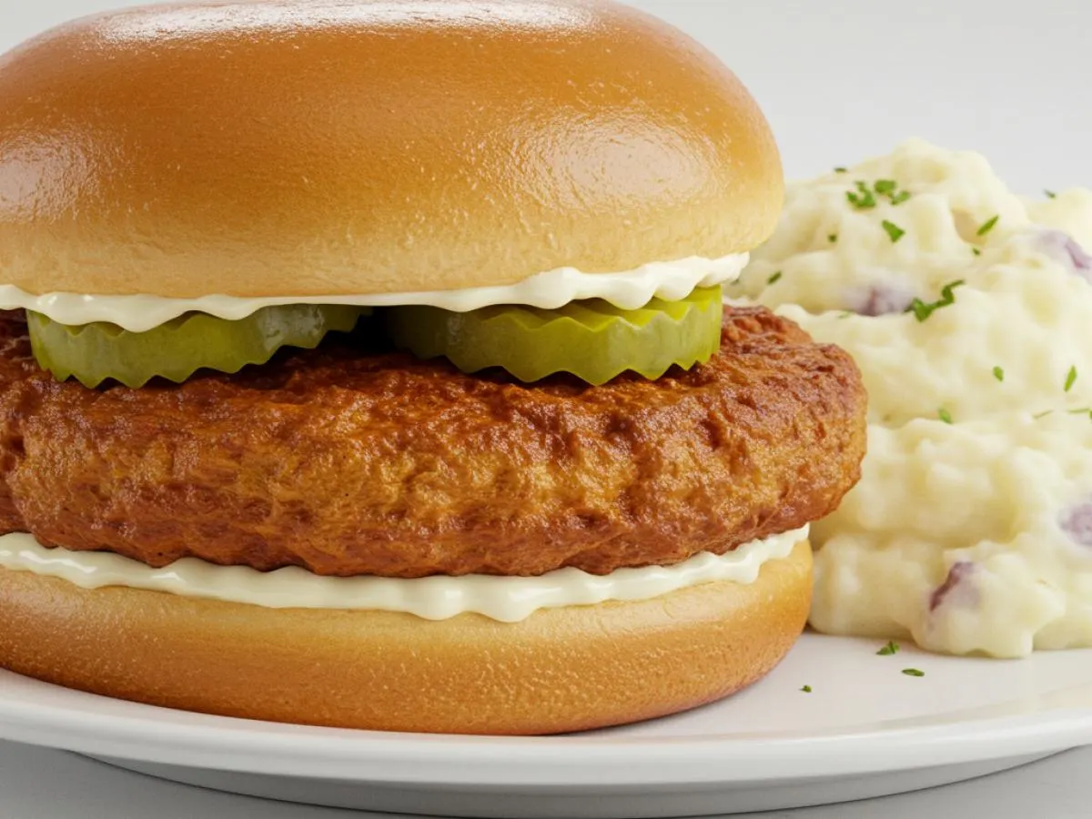 Classic Chicken Sandwich Box with Mashed Potatoes Classic Chicken Sandwich Box with Mashed Potatoes