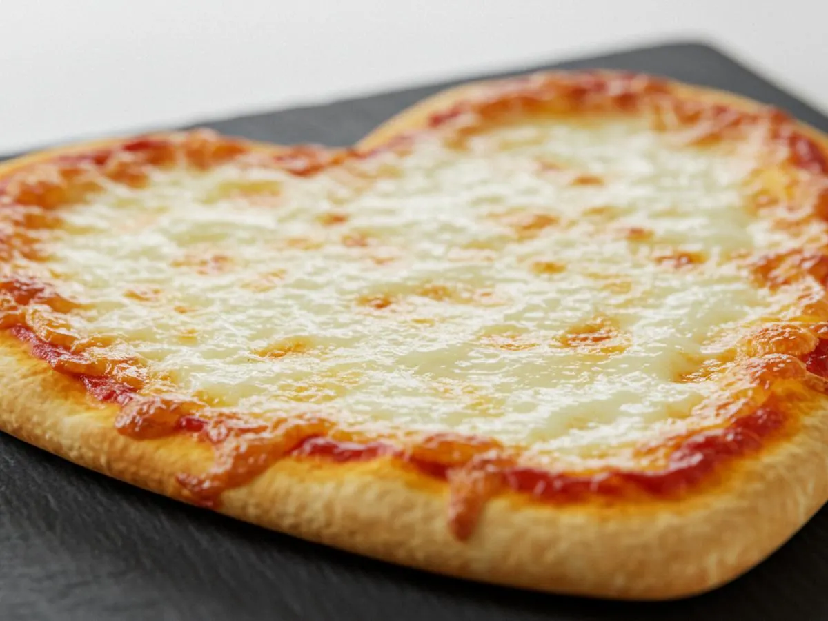 Heart-Shaped Individual Gluten-Free Cheese Pizza Heart-Shaped Individual Gluten-Free Cheese Pizza