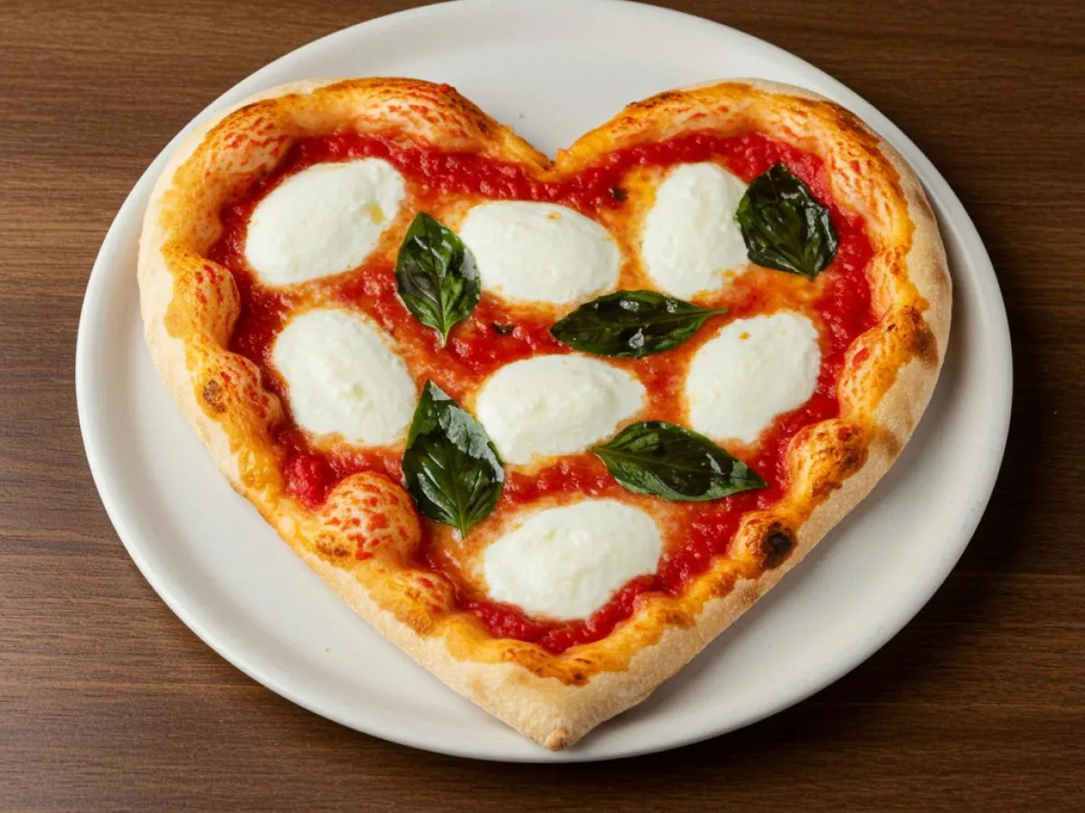 Heart-Shaped Individual Proud Mary Pizza Heart-Shaped Individual Proud Mary Pizza