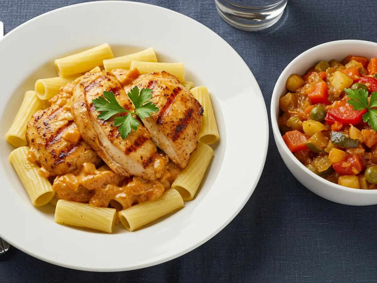 Spicy Chicken Paprikash Rigatoni