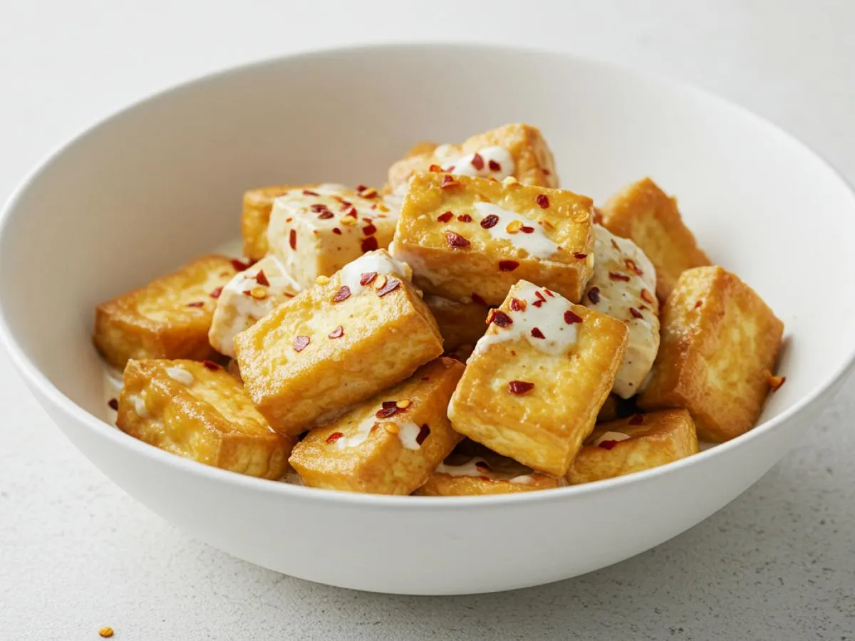 Vegan Entree: Sweet Fire Tofu Vegan Entree: Sweet Fire Tofu
