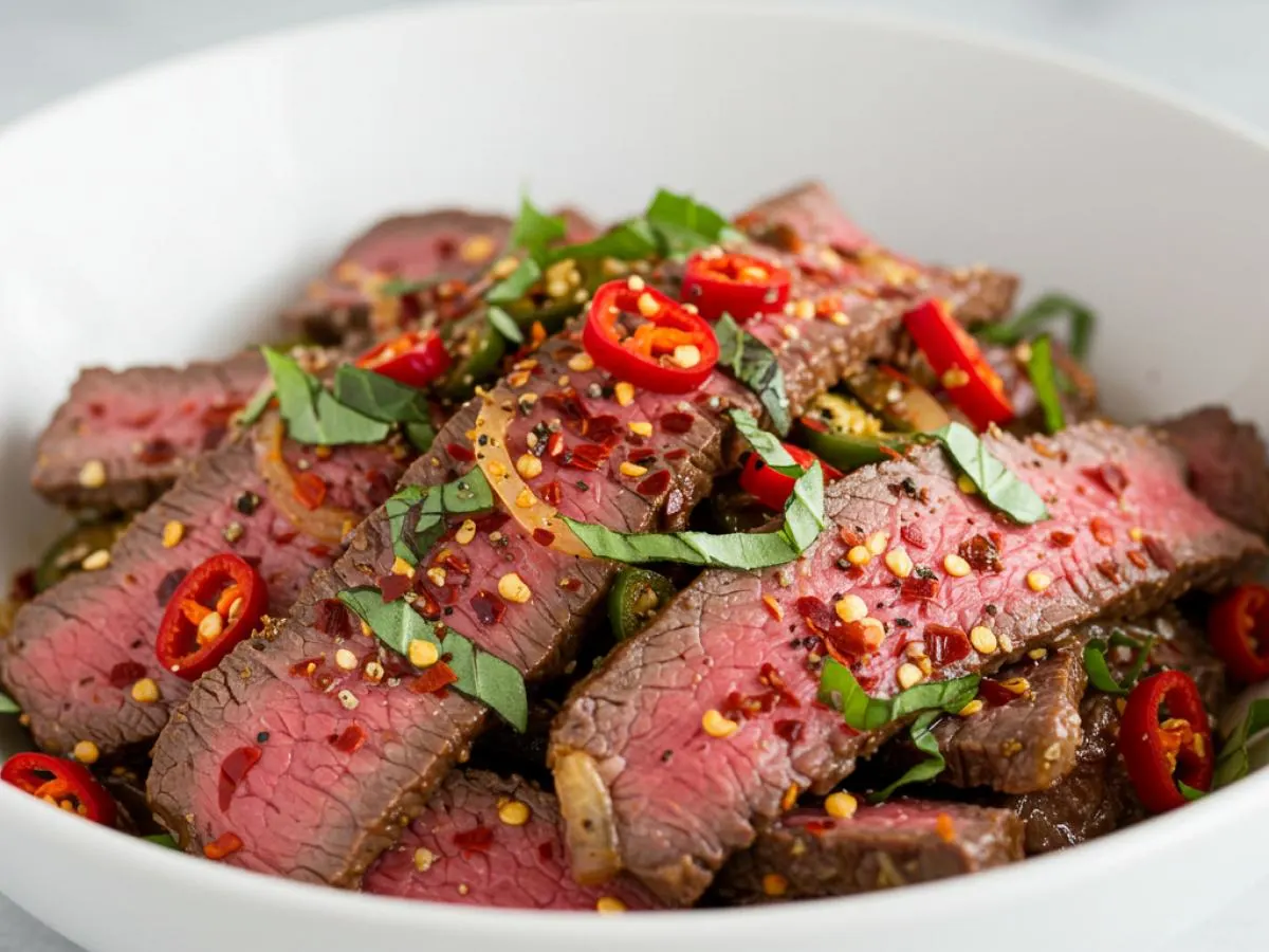 Basil & Dried Chili Beef Basil & Dried Chili Beef