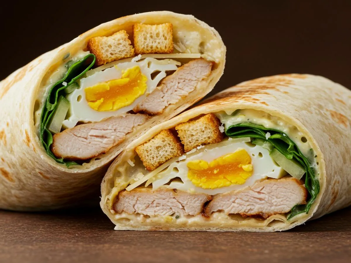Classic Chicken Caesar Wrap Classic Chicken Caesar Wrap