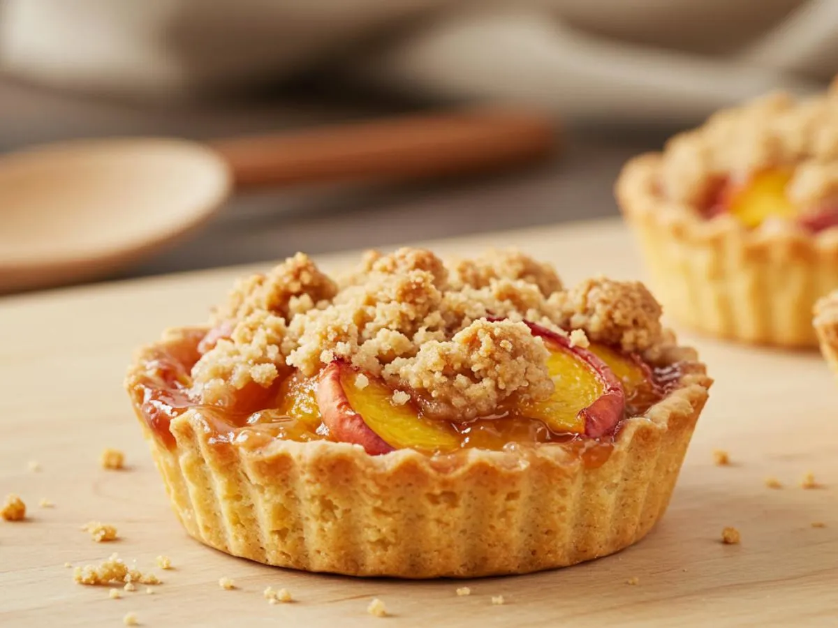 Mini Peach Cobbler Crisp Tart Mini Peach Cobbler Crisp Tart