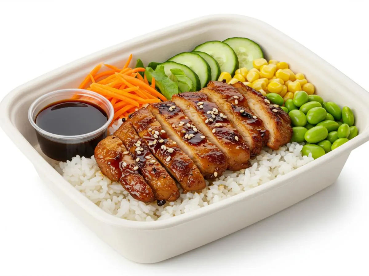 Teriyaki Chicken Rice Bowl with Teriyaki Sauce Teriyaki Chicken Rice Bowl with Teriyaki Sauce