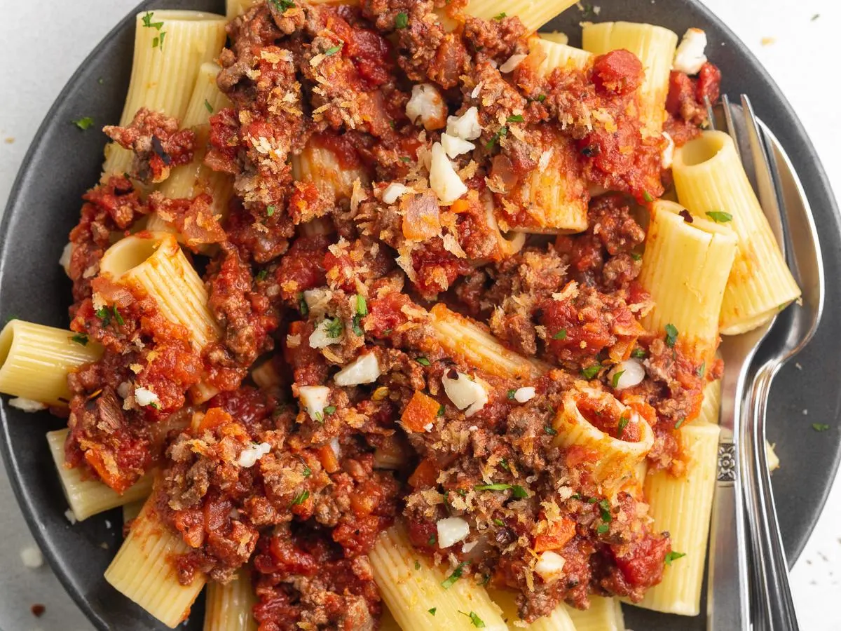 Rigatoni Bolognese Rigatoni Bolognese