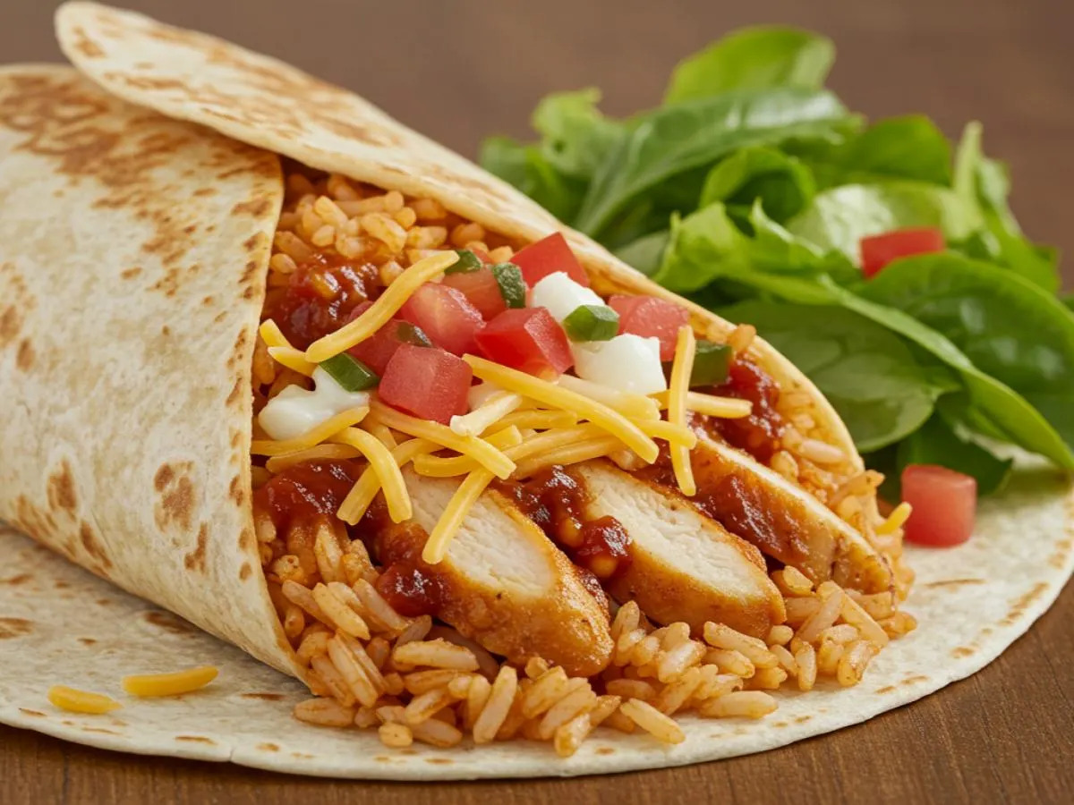 Chicken Chipotle Flour Wrap with Mixed Greens Chicken Chipotle Flour Wrap with Mixed Greens