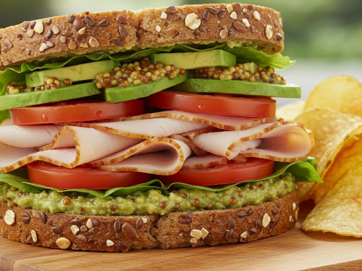 Turkey Avocado Sandwich with House-Made Chips Turkey Avocado Sandwich with House-Made Chips