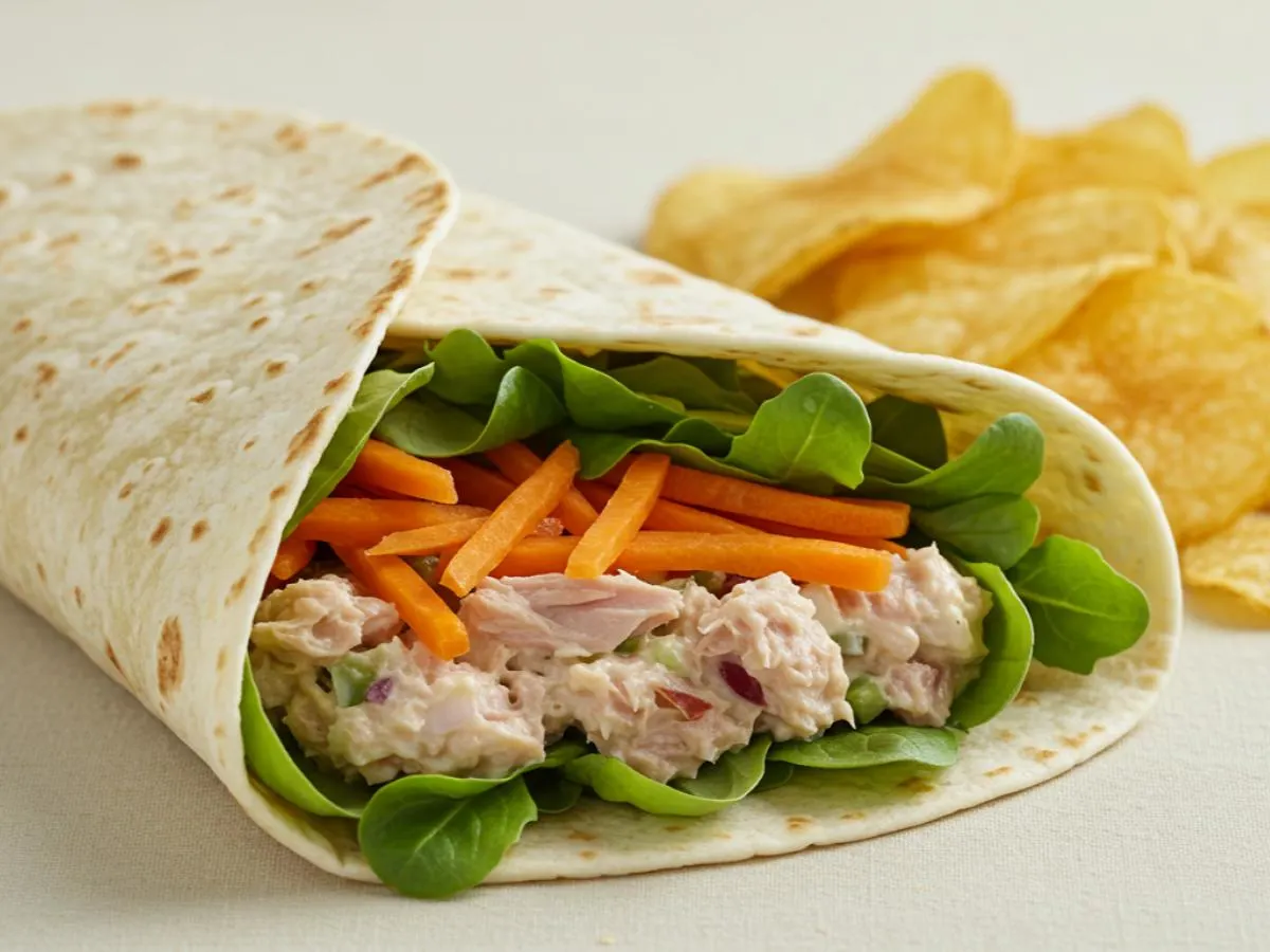 Tuna Salad Wrap with House-Made Chips Tuna Salad Wrap with House-Made Chips