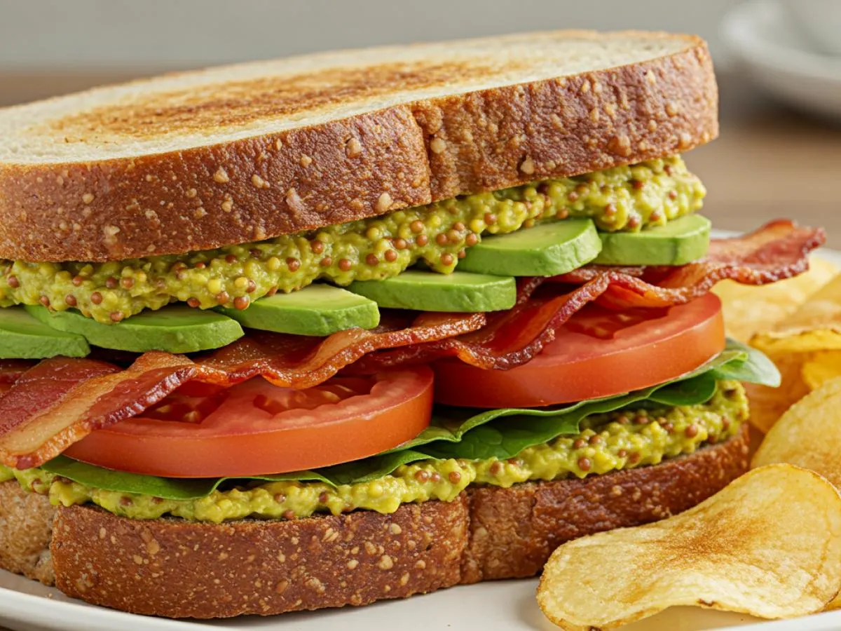 Gluten-Free BLTA Sandwich with House-Made Chips Gluten-Free BLTA Sandwich with House-Made Chips
