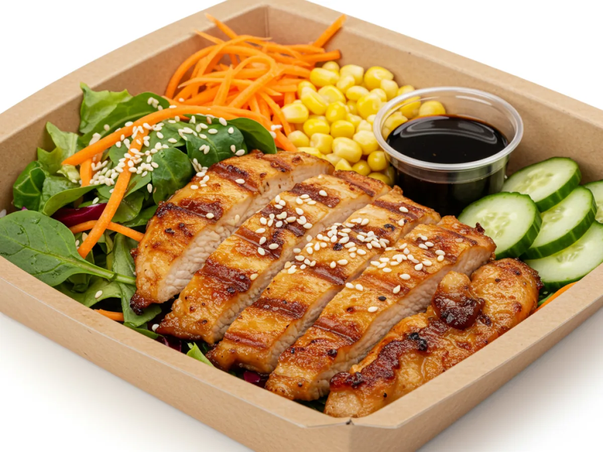 AF Grilled Chicken Mixed Green Salad Bowl with Coconut Amino (No Edamame) AF Grilled Chicken Mixed Green Salad Bowl with Coconut Amino (No Edamame)