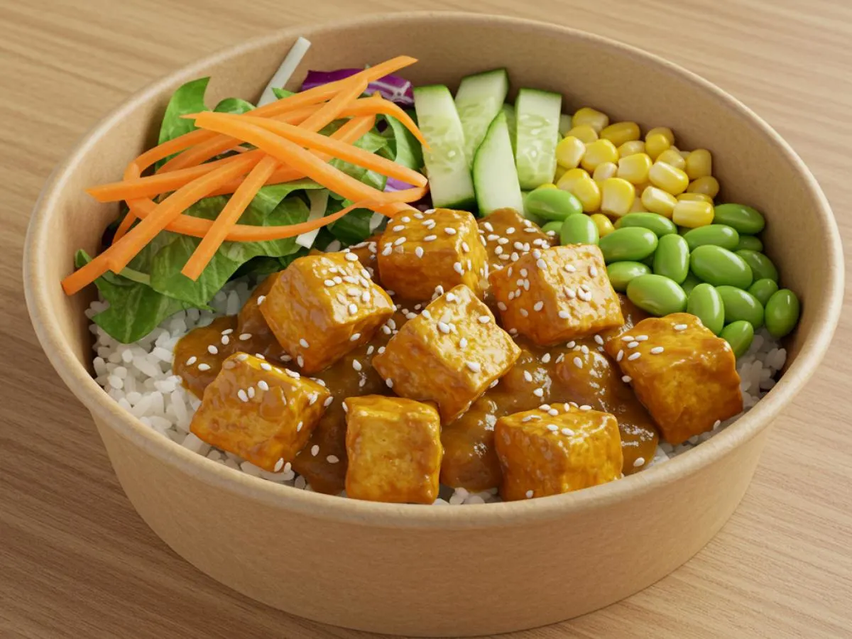Vegan Japanese Curry Tofu Rice Bowl with Japanese Curry Sauce Vegan Japanese Curry Tofu Rice Bowl with Japanese Curry Sauce