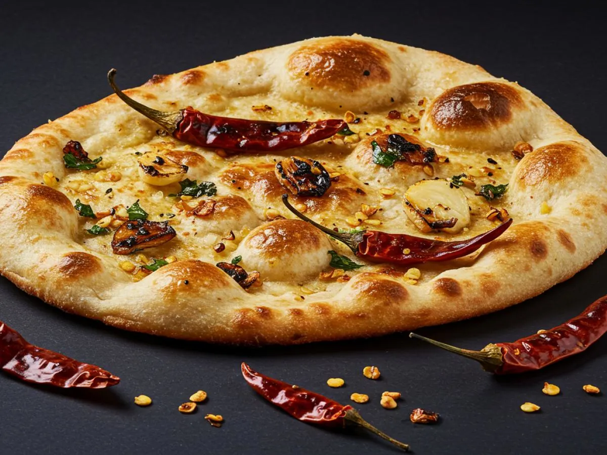 Burnt Garlic Chili Naan
